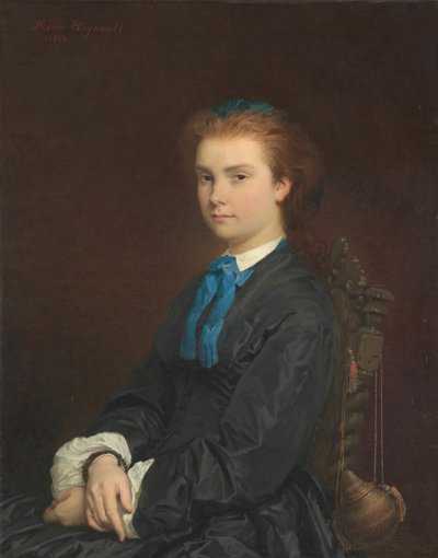 Retrato de una joven, 1863 de Henri Alexandre Georges Regnault