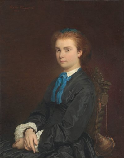 Retrato de una Joven, 1863 de Henri Alexandre Georges Regnault