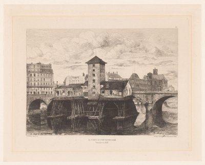 Vista del puente de Notre Dame
La Pompe du Pont Notre Dame (título en el objeto)
L
