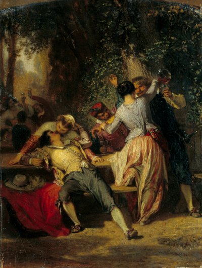 Escena de cabaret de Henri Baron