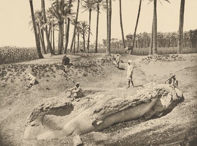 Estatua de Sesostris yacente (Saqqara) de Henri Béchard