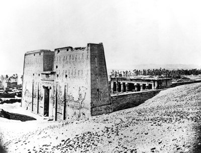 Edfu, Nubia, Egipto, 1887 de Georges Henri Bechard