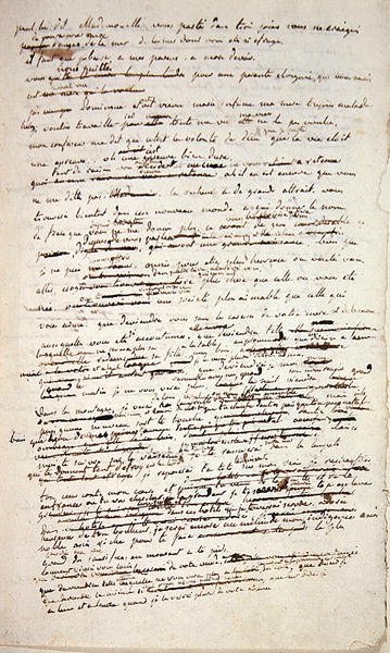 Una página del manuscrito original de 