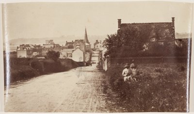 View of a Norman Town, c.1870 (impresión a la albúmina a partir de negativo de papel encerado) de Henri Bevan
