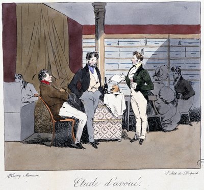 Estudio de abogado - en "Jadis et Aujourd