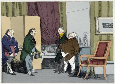 Solicitud de aumento - en “Costumbres Administrativas” de Henri Monnier de Henri Bonaventure Monnier