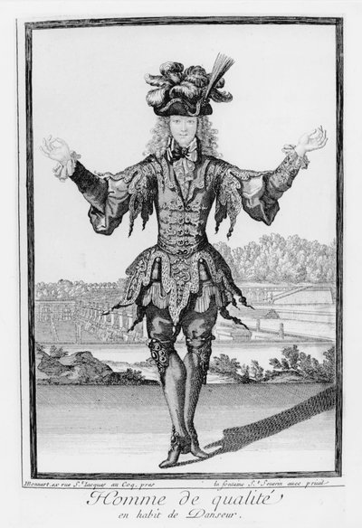 Hombre de calidad, vestido como bailarín de Henri Bonnart
