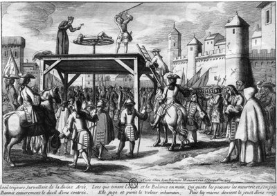 La Tortura en la Rueda de Henri Bonnart