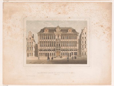 Gezicht op Maison Grand Place de Bruselas La casa (conocida como la Grand