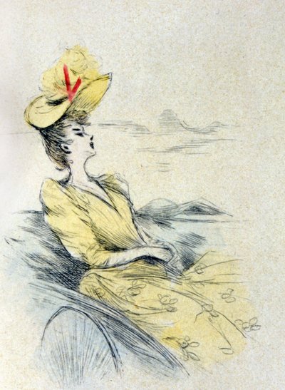 Una mujer soñando de Henri Boutet