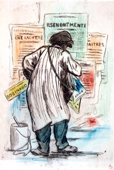 El hombre del cartel, c1900-1919 de Henri Boutet