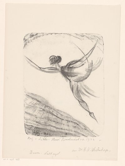Bailando. Pájaro nocturno (título original del objeto) de Henri Braakensiek (signed by artist)