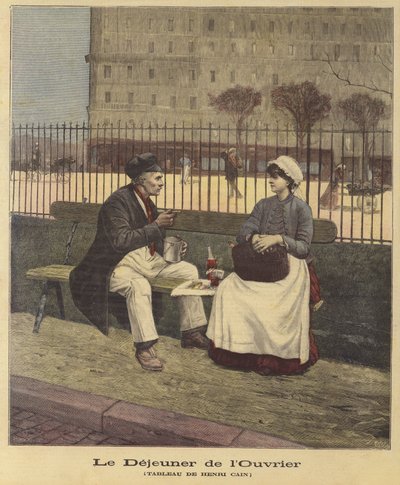El almuerzo de los trabajadores de Henri Cain