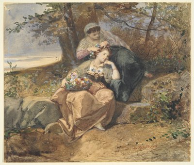 Dos mujeres de Henri Charles Antoine Baron