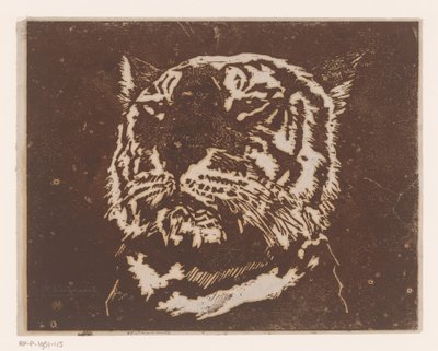 Tiger de Henri Charles Guérard (signed by artist)