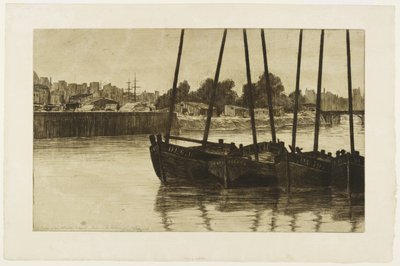 Bateaux au Radoub, Dieppe de Henri Charles Guérard