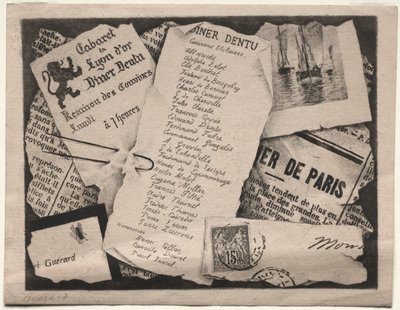 Invitación a cenar, c. 1882 de Henri Charles Guérard