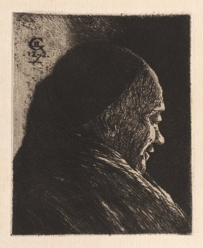 Cabeza de un anciano de Henri Charles Guérard