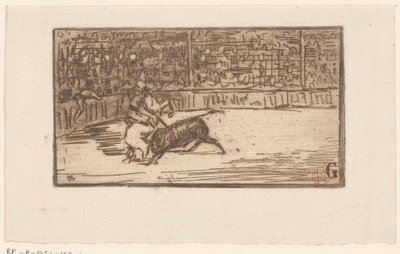 Torero en una plaza de Henri Charles Guérard