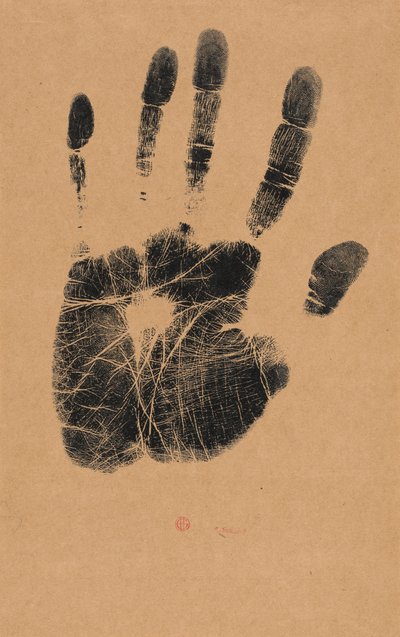 La mano izquierda del artista de Henri Charles Guérard