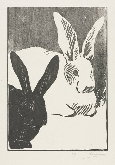 The Rabbits de Henri Charles Guérard
