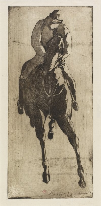 El caballo de carreras, c.1888 de Henri Charles Guérard