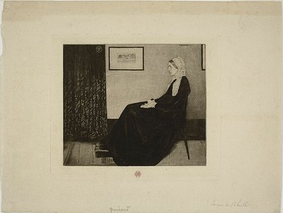 La madre de Whistler, después de Whistler de Henri Charles Guérard