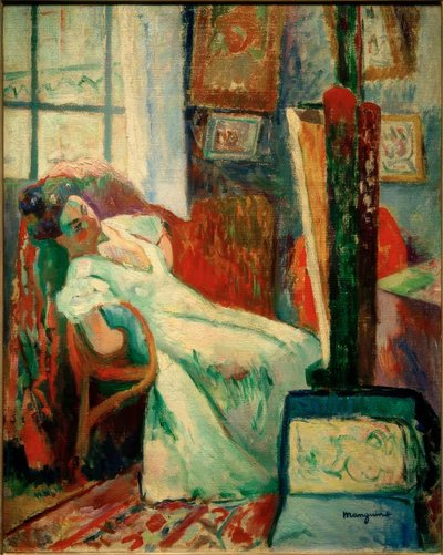El descanso del modelo (Jeanne) de Henri Charles Manguin