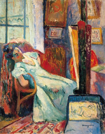 Modelo descansando, 1905 de Henri Charles Manguin