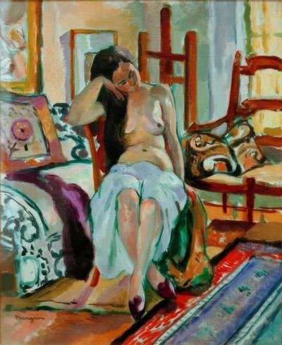 Desnudo en un interior de Henri Charles Manguin