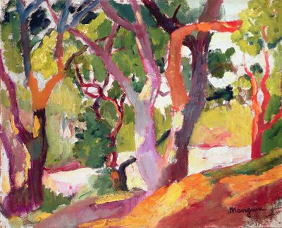 Árboles (óleo sobre lienzo) de Henri Charles Manguin