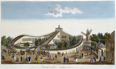 Paseos aéreos, fiesta en honor de Luis XVIII el 2 de agosto de Henri Courvoisier Voisin