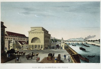 Barrière de Passy - en "Vue de Paris en 1810: les barriers de Paris" por Courvoisier de Henri Courvoisier Voisin