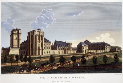 Château de Vincennes, circa 1820 - en “Vistas de París” por Courvoisier de Henri Courvoisier Voisin
