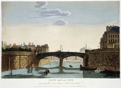 Le Pont de la Cité - en “Views of Paris” por Courvoisier de Henri Courvoisier Voisin