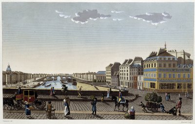 París, el puente Notre-Dame - en "Vues de Paris" de Henri Courvoisier Voisin