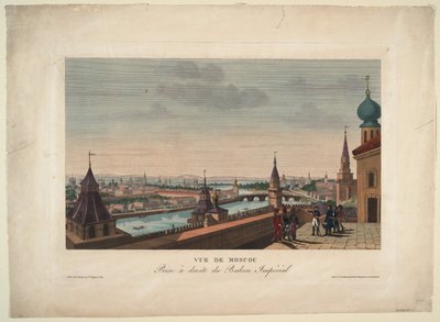 Vista de Moscú desde el balcón del Palacio Imperial de Henri Courvoisier Voisin