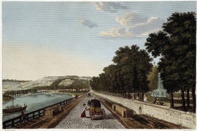 Vista de la terraza del Parc St Cloud - en "Vues de Paris" de Henri Courvoisier Voisin
