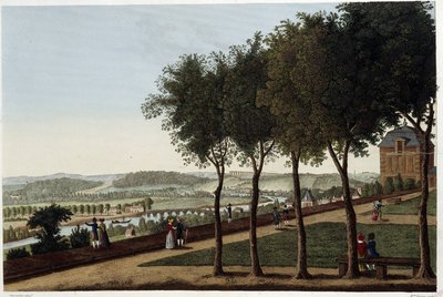 Vista desde la terraza de St Germain en Laye - en "Vues de Paris" de Henri Courvoisier Voisin