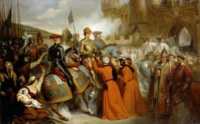Entrada de Carlos VII en Ruan, 10 de noviembre de 1449 de Henri Decaisne