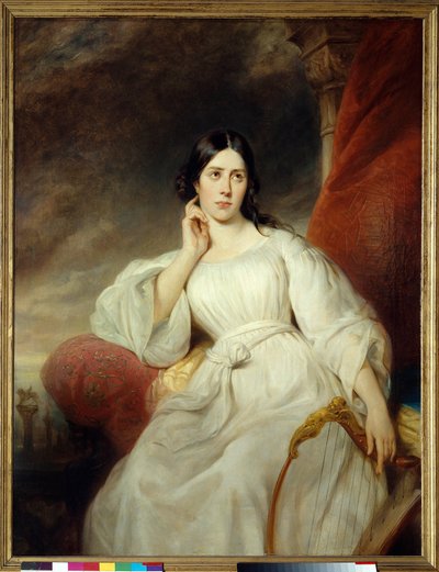 Retrato de Maria Garcia llamada la Malibran (1808-1836) cantante en el papel de Desdémona para 