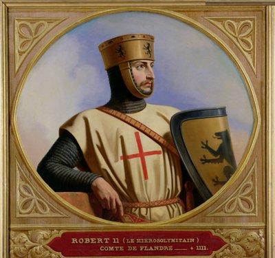 Roberto II el Hierosolimitano, Conde de Flandes (m.1111) 1843 de Henri Decaisne