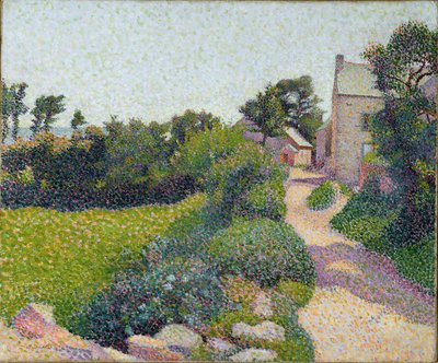 The Road in Sunlight, c.1887 (óleo sobre lienzo) de Henri Delavallee