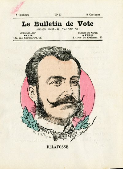 Ballot 2ª serie, Satírico en colores: Delafosse - Ilustración de Henri Demare (1846-1888) de Henri Demare