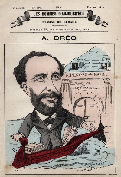Caricatura de Amaury Dreo 1829-1882 de 