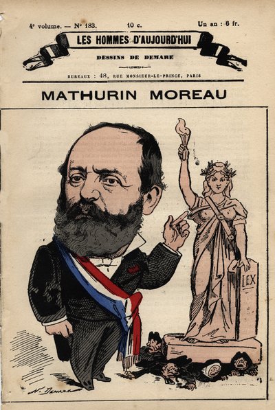 Caricatura de Mathurin Moreau (1822-1912) de 