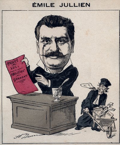 Retrato de Philippe Emile Jullien, político francés (Caricatura de Henri Demare en 