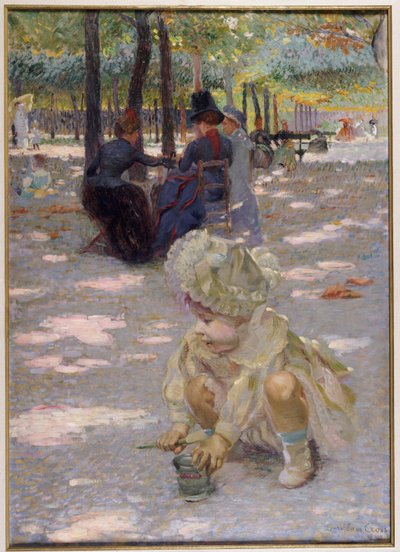 Una tarde de agosto en el Luxemburgo, 1886 de Henri Edmond Cross