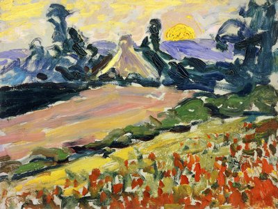 Paisaje al Atardecer de Henri Edmond Cross