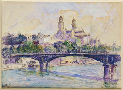 El Sena frente al Trocadero de Henri Edmond Cross